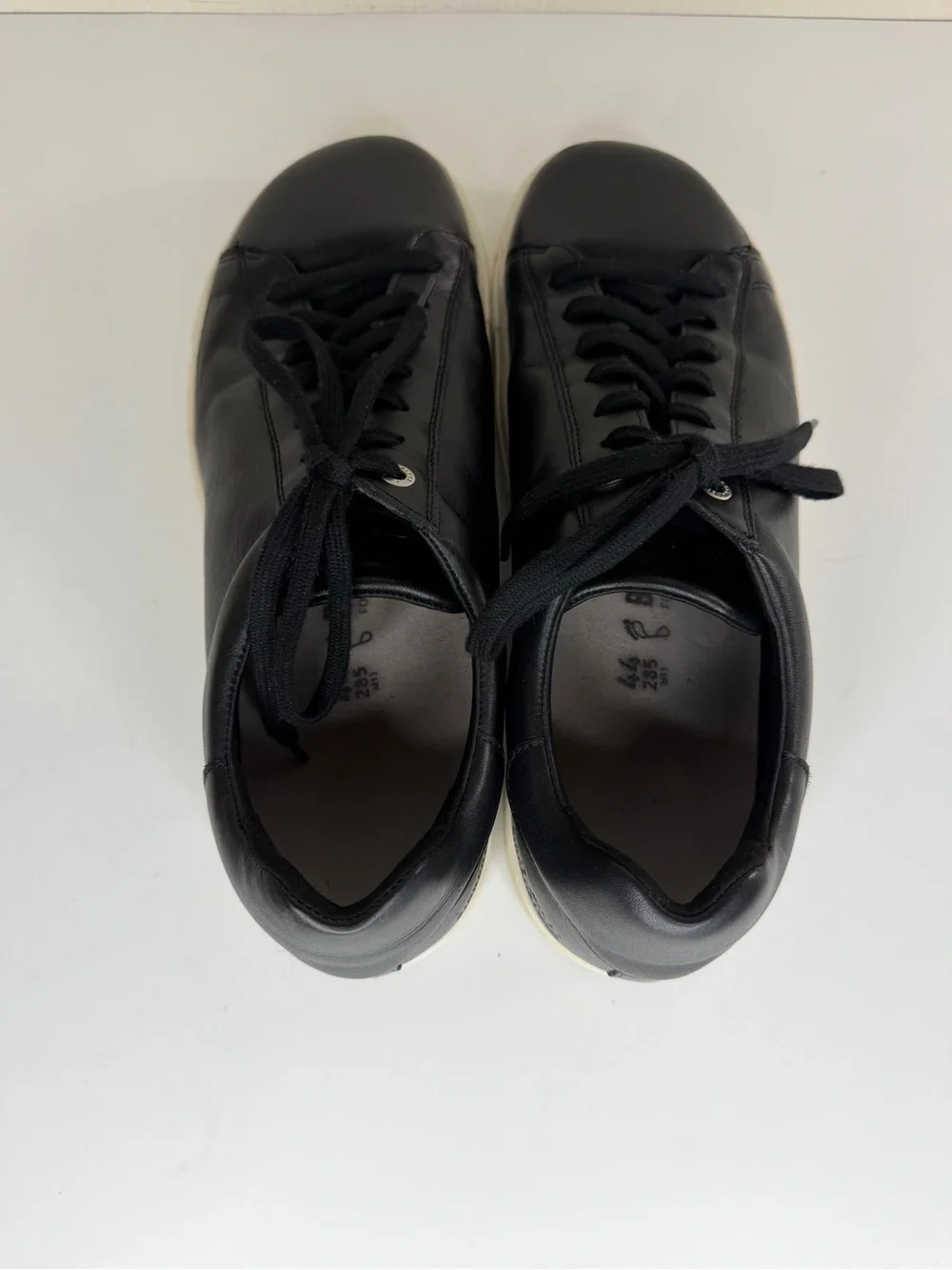Birkenstock Bend Low Black Leather Sneakers Men Size EU 44 US 11 Made In Germany